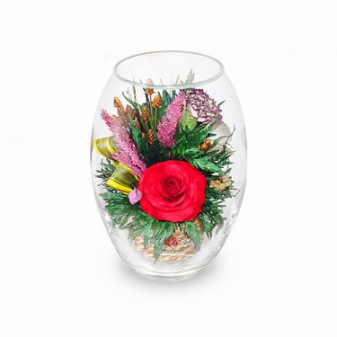 FIORA Арт:50305(RSRs) цветы в стекле